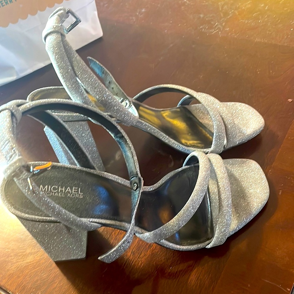 Michael Kors sparkle sandals size 8